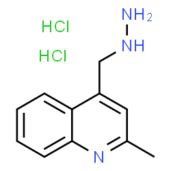 ChemSpider 2D Image | 4-(Hydrazinomethyl)-2-methylquinoline dihydrochloride | C11H15Cl2N3
