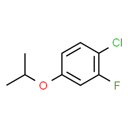 ChemSpider 2D Image | 1-Chloro-2-fluoro-4-isopropoxybenzene | C9H10ClFO