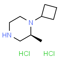 ChemSpider 2D Image | (S)-1-CYCLOBUTYL-2-METHYLPIPERAZINE 2HCL | C9H20Cl2N2