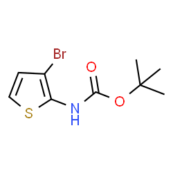 ChemSpider 2D Image | tert-butyl N-(3-bromothiophen-2-yl)carbamate | C9H12BrNO2S