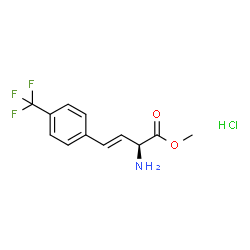ChemSpider 2D Image | Methyl (2S,3E)-2-amino-4-[4-(trifluoromethyl)phenyl]-3-butenoate hydrochloride (1:1) | C12H13ClF3NO2