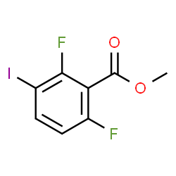 ChemSpider 2D Image | Methyl 2,6-difluoro-3-iodobenzoate | C8H5F2IO2