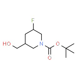 ChemSpider 2D Image | TERT-BUTYL 3-FLUORO-5-(HYDROXYMETHYL)PIPERIDINE-1-CARBOXYLATE | C11H20FNO3