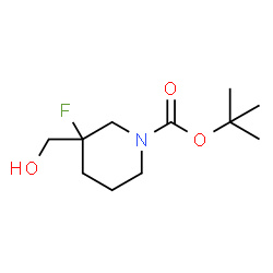 ChemSpider 2D Image | TERT-BUTYL 3-FLUORO-3-(HYDROXYMETHYL)PIPERIDINE-1-CARBOXYLATE | C11H20FNO3