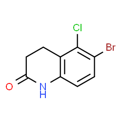 ChemSpider 2D Image | 6-Bromo-5-chloro-3,4-dihydro-2(1H)-quinolinone | C9H7BrClNO