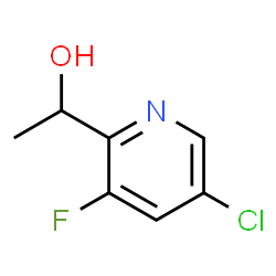 ChemSpider 2D Image | 1-(5-Chloro-3-fluoro-2-pyridinyl)ethanol | C7H7ClFNO