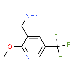ChemSpider 2D Image | 1-[2-Methoxy-5-(trifluoromethyl)-3-pyridinyl]methanamine | C8H9F3N2O