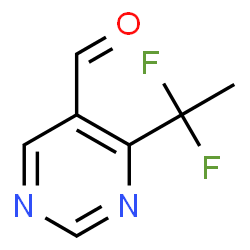 ChemSpider 2D Image | 4-(1,1-Difluoroethyl)-5-pyrimidinecarbaldehyde | C7H6F2N2O