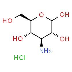 ChemSpider 2D Image | Glucopyranose, 3-amino-3-deoxy-, hydrochloride, D- | C6H14ClNO5