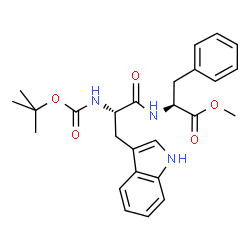 ChemSpider 2D Image | Methyl N-{[(2-methyl-2-propanyl)oxy]carbonyl}-L-tryptophyl-L-phenylalaninate | C26H31N3O5