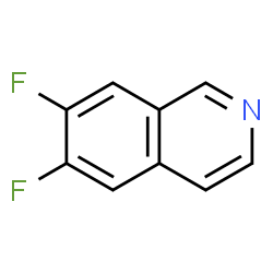 ChemSpider 2D Image | 6,7-Difluoroisoquinoline | C9H5F2N