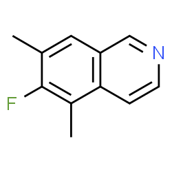 ChemSpider 2D Image | 6-Fluoro-5,7-dimethylisoquinoline | C11H10FN