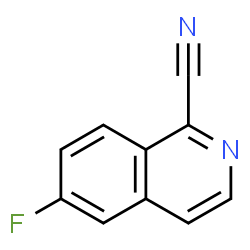 ChemSpider 2D Image | 6-Fluoro-1-isoquinolinecarbonitrile | C10H5FN2