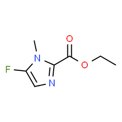 ChemSpider 2D Image | Ethyl 5-fluoro-1-methyl-1H-imidazole-2-carboxylate | C7H9FN2O2