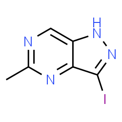 ChemSpider 2D Image | 3-Iodo-5-methyl-1H-pyrazolo[4,3-d]pyrimidine | C6H5IN4