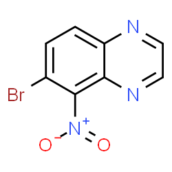 ChemSpider 2D Image | 6-Bromo-5-nitroquinoxaline | C8H4BrN3O2