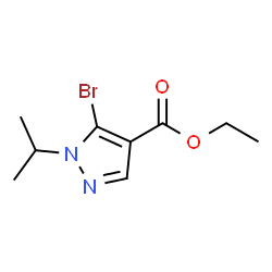 ChemSpider 2D Image | Ethyl 5-bromo-1-isopropyl-1H-pyrazole-4-carboxylate | C9H13BrN2O2