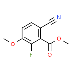 ChemSpider 2D Image | Methyl 6-cyano-2-fluoro-3-methoxybenzoate | C10H8FNO3