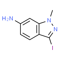 ChemSpider 2D Image | 3-Iodo-1-methyl-1H-indazol-6-amine | C8H8IN3