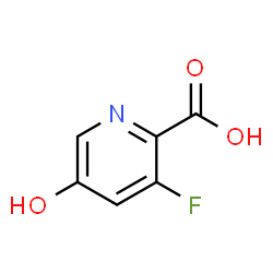 ChemSpider 2D Image | 3-Fluoro-5-hydroxy-2-pyridinecarboxylic acid | C6H4FNO3
