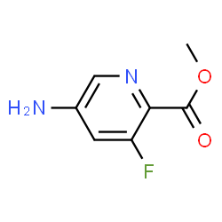 ChemSpider 2D Image | Methyl 5-amino-3-fluoro-2-pyridinecarboxylate | C7H7FN2O2