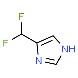 ChemSpider 2D Image | 4-(Difluoromethyl)-1H-imidazole | C4H4F2N2