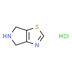 ChemSpider 2D Image | 5,6-Dihydro-4H-pyrrolo[3,4-d]thiazole Hydrochloride | C5H7ClN2S