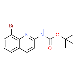 ChemSpider 2D Image | tert-Butyl (8-bromoquinolin-2-yl)carbamate | C14H15BrN2O2