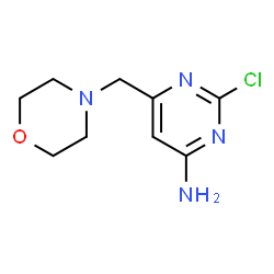 ChemSpider 2D Image | 2-Chloro-6-(4-morpholinylmethyl)-4-pyrimidinamine | C9H13ClN4O