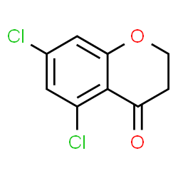 ChemSpider 2D Image | 5,7-Dichloro-2,3-dihydro-4H-chromen-4-one | C9H6Cl2O2