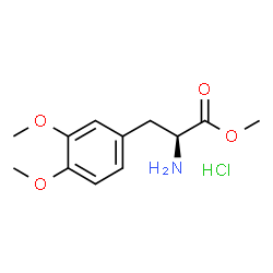 ChemSpider 2D Image | (S)-3,4-DIMETHOXYPHENYLALANINE METHYL ESTER HYDROCHLORIDE | C12H18ClNO4