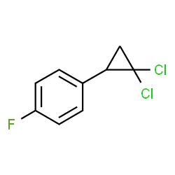ChemSpider 2D Image | 1-(2,2-Dichlorocyclopropyl)-4-fluorobenzene | C9H7Cl2F