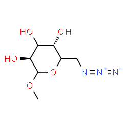 ChemSpider 2D Image | Methyl 6-azido-6-deoxy-D-threo-hexopyranoside | C7H13N3O5