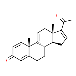 ChemSpider 2D Image | Pregna-1,4,9(11),16-tetraene-3,20-dione | C21H24O2