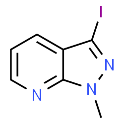 ChemSpider 2D Image | 3-Iodo-1-methyl-1H-pyrazolo[3,4-b]pyridine | C7H6IN3