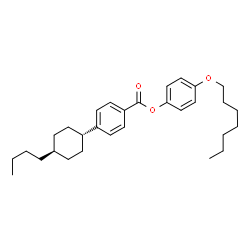 ChemSpider 2D Image | 4-(Heptyloxy)phenyl 4-(trans-4-butylcyclohexyl)benzoate | C30H42O3