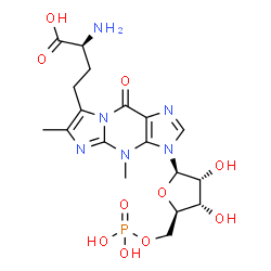 ChemSpider 2D Image | 7-(3-amino-3-carboxypropyl)wyosine 5'-monophosphate | C18H25N6O10P