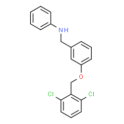 ChemSpider 2D Image | N-{3-[(2,6-Dichlorobenzyl)oxy]benzyl}aniline | C20H17Cl2NO