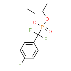 ChemSpider 2D Image | Diethyl [difluoro(4-fluorophenyl)methyl]phosphonate | C11H14F3O3P