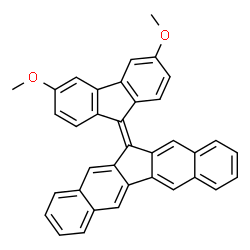 ChemSpider 2D Image | 12-(3,6-Dimethoxy-9H-fluoren-9-ylidene)-12H-dibenzo[b,h]fluorene | C36H24O2