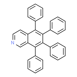 ChemSpider 2D Image | 5,6,7,8-Tetraphenylisoquinoline | C33H23N
