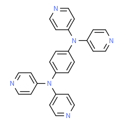 ChemSpider 2D Image | N,N,N',N'-Tetra(4-pyridinyl)-1,4-benzenediamine | C26H20N6