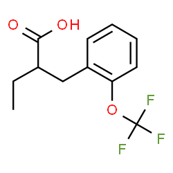 ChemSpider 2D Image | 2-[2-(Trifluoromethoxy)benzyl]butanoic acid | C12H13F3O3
