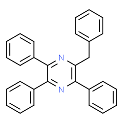 ChemSpider 2D Image | 2-Benzyl-3,5,6-triphenylpyrazine | C29H22N2