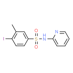 ChemSpider 2D Image | 4-Iodo-3-methyl-N-(2-pyridinyl)benzenesulfonamide | C12H11IN2O2S
