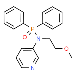ChemSpider 2D Image | N-(2-Methoxyethyl)-P,P-diphenyl-N-3-pyridinylphosphinic amide | C20H21N2O2P