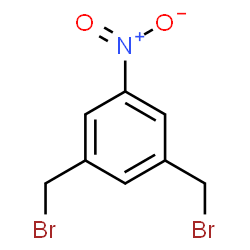 ChemSpider 2D Image | 1,3-Bis(bromomethyl)-5-nitrobenzene | C8H7Br2NO2