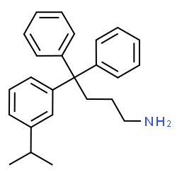 ChemSpider 2D Image | 4-(3-Isopropylphenyl)-4,4-diphenyl-1-butanamine | C25H29N