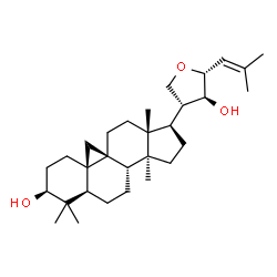ChemSpider 2D Image | (3beta,9beta,22S,23R)-21,23-Epoxy-9,19-cyclolanost-24-ene-3,22-diol | C30H48O3