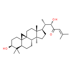 ChemSpider 2D Image | (3beta,9beta,22S)-3,22-Dihydroxy-9,19-cyclolanost-24-en-23-one | C30H48O3
